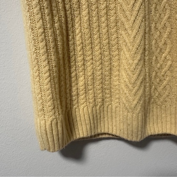 Hasting & Smith Knit Short Sleeve Sweater Yellow Mock Neck Women’s Size Large - Picture 8 of 15